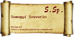 Somogyi Szeverin névjegykártya